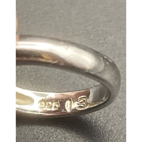 Sterling Silver CZ Flower Ring Marquise 925 Plumeria Daisy Size 6.5 April Bday - Picture 11 of 11